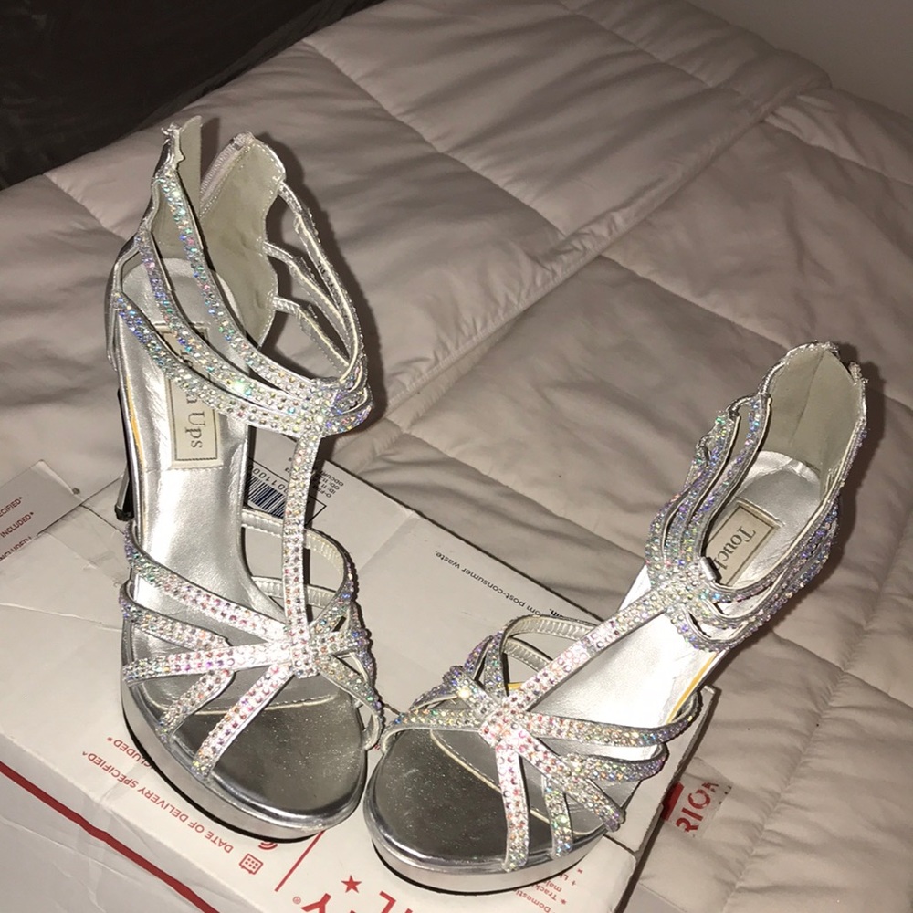 Silver Sparkly heels
